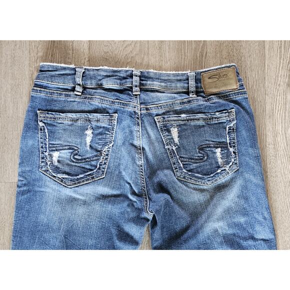 Silver Jeans Co Womens SAM Cropped Pants 31 W x 26 L - Picture 5 of 5